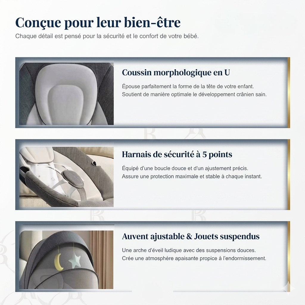 Balancelle bébé gris-Lumio-baby